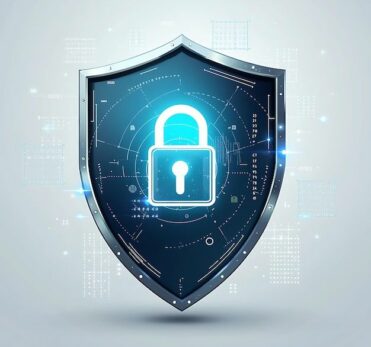 Shield illustration isolated on white background virtual security concept shield illustration _ Premium AI-generated image