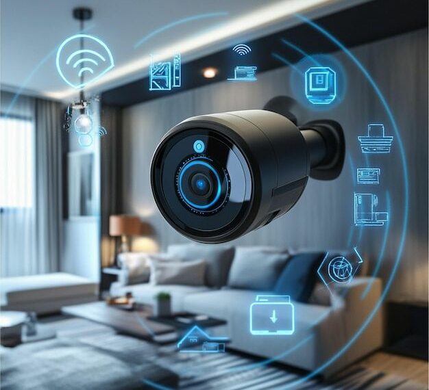 Système de sécurité domestique intelligent doté d'une protection IoT pour une sécurité et une commodité accrues _ Image Premium générée à base d’IA